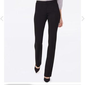 Black slacks, straight leg, dress pants